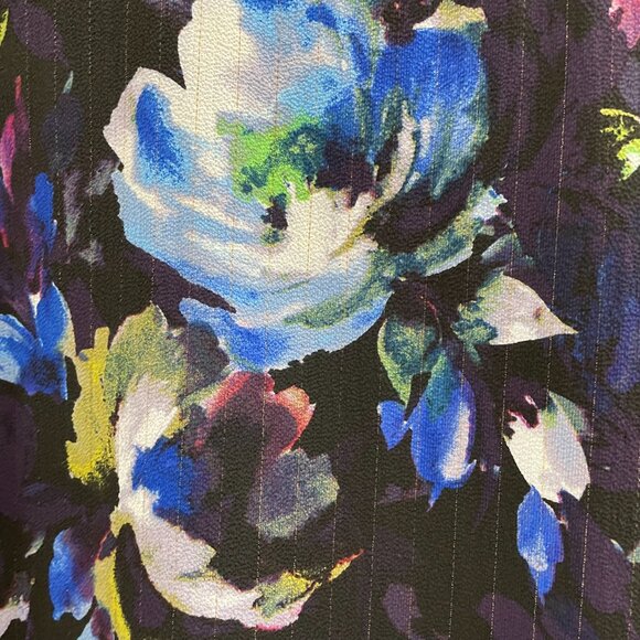 SLNY Black Print Dress Size 10 NWT - Picture 3 of 6